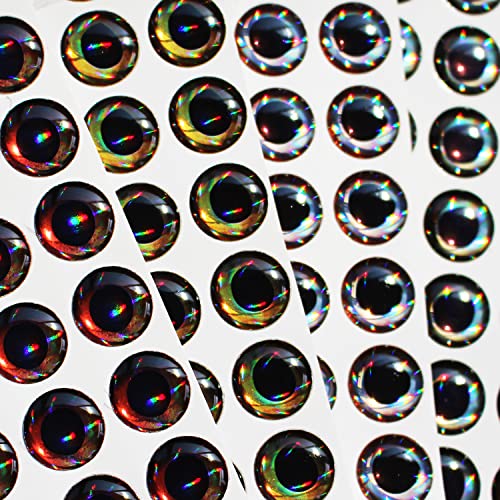 Tigofly 160 Stück/Charge 4 Farben 10 mm 4D klebrige Angelköder Augen realistische DIY Jigs Handwerk für Haken Köder Fliegenbinden Materialien von Tigofly