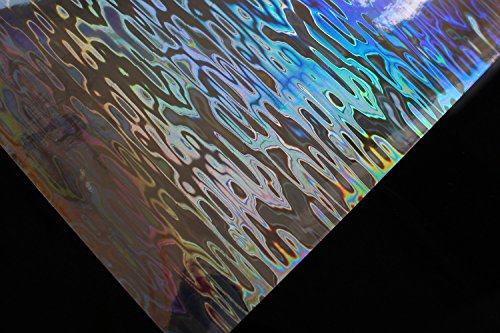 tigofly 6 PCS 10 x 21 cm Holografische Folie Flash Künstliche Fische Haut DIY Jig Aufkleber Hartschale Köder lockt Aufkleber Fliegenbinden Materialien von Tigofly