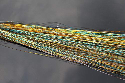 Tigofly Flashabou Lametta, flach, Mylar Kristall, 0,3 mm, für Forellen, zum Fliegenfischen, 6 Packungen, 6 Stück (Farbe 3) von Tigofly