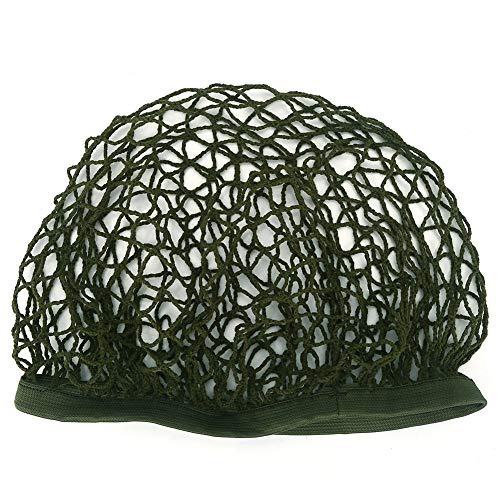 Tactical Helmet Net, Nylon Helm Abdeckung Netting Helmbezug Taktische Netz Cover Tarnnetz Sturzhelm Netzabdeckung Camouflage Webbing Army Rope Combat Military Airsoft Paintball Reproduction Armee Grün von Tiiyee