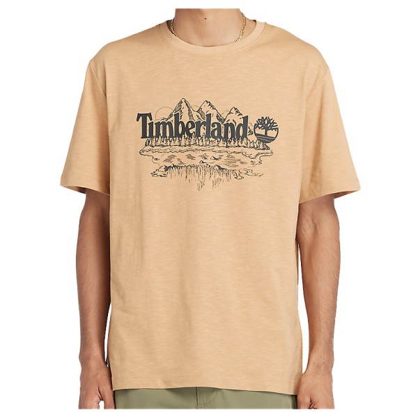 Timberland - Short Sleeve Graphic Slub Tee - T-Shirt Gr M beige von Timberland