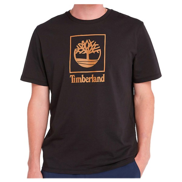 Timberland - Short Sleeve Stack Logo Tee - T-Shirt Gr L;M;S;XL;XXL schwarz;weiß von Timberland