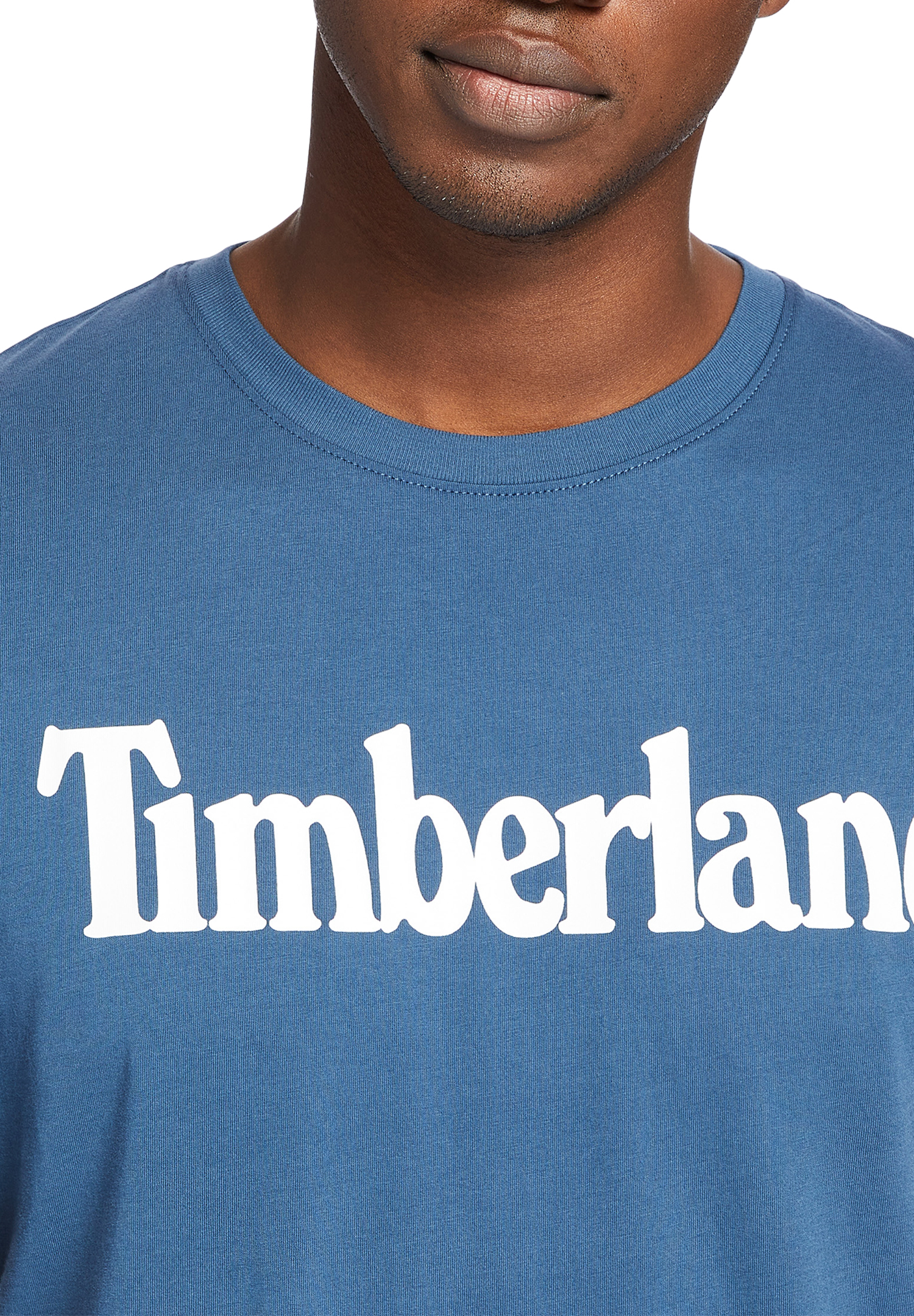 Timberland TFO SS Linear Tee Herren T-Shirt Shirt TB0A2BRN Blau von Timberland