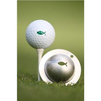 Tin-Cup Gone Fishing Golfball-Markierer, Stahl, Einheitsgröße von Tin-Cup