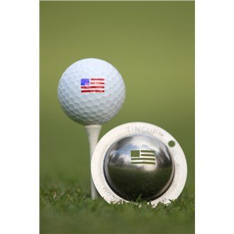 Tin-Cup Stars and Stripes Golfball-Markierer, Stahl, Einheitsgröße von Tin-Cup