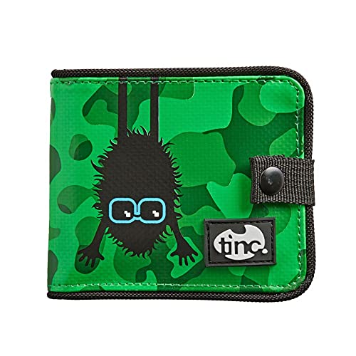 Tinc Jungen Outdoor Sports Trifold Geldbörse für Kinder mit Karten & Münzfach Reißverschluss Tasche Reisezubehör -Tri-Faltung Camoflauge Grün Handgepäck 50,8 cm von Tinc