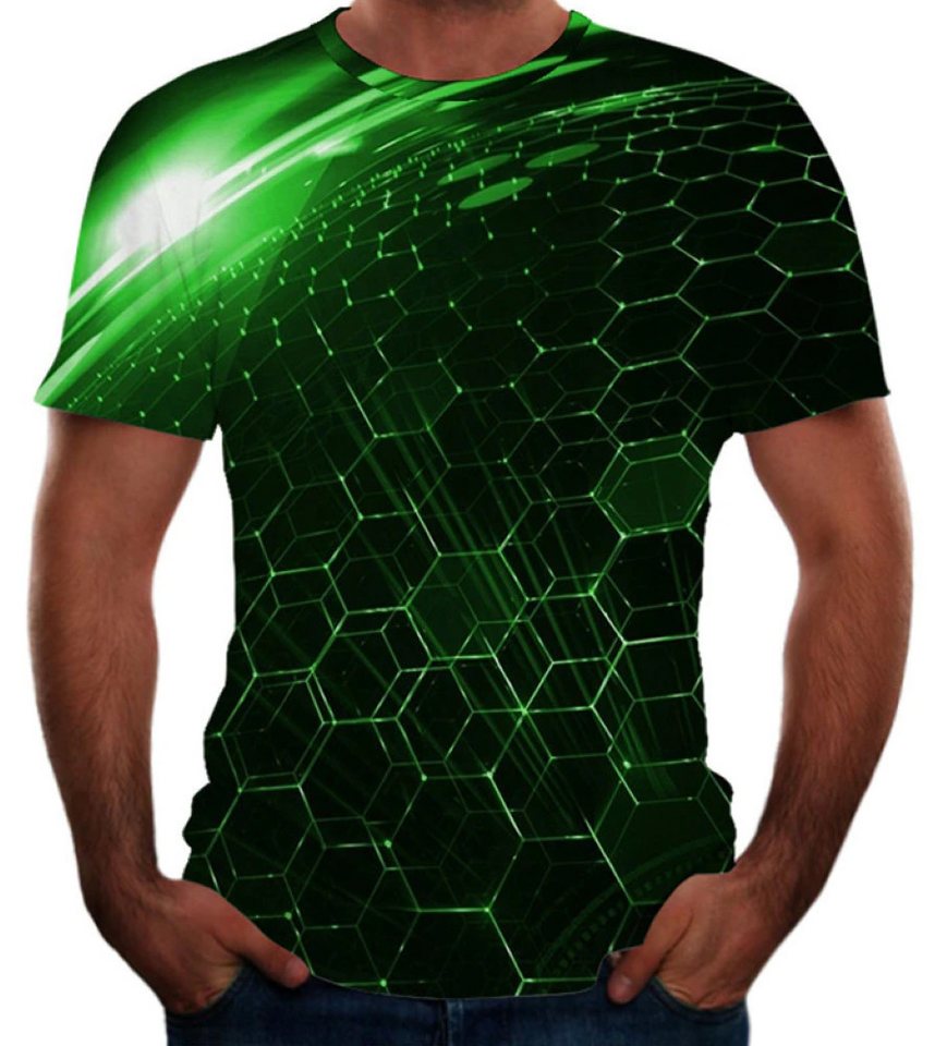 Tinisu T-Shirt 3D-Druck T-Shirt (Unisex/rundhals) - Atmungsaktiv - Sport+Freizeit von Tinisu