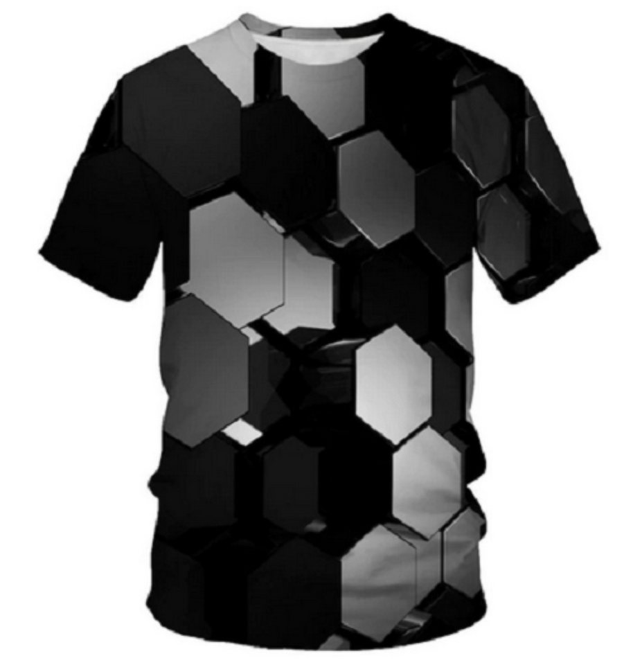 Tinisu T-Shirt 3D-Druck T-Shirt (Unisex/rundhals) - Atmungsaktiv - Sport / Freizeit von Tinisu