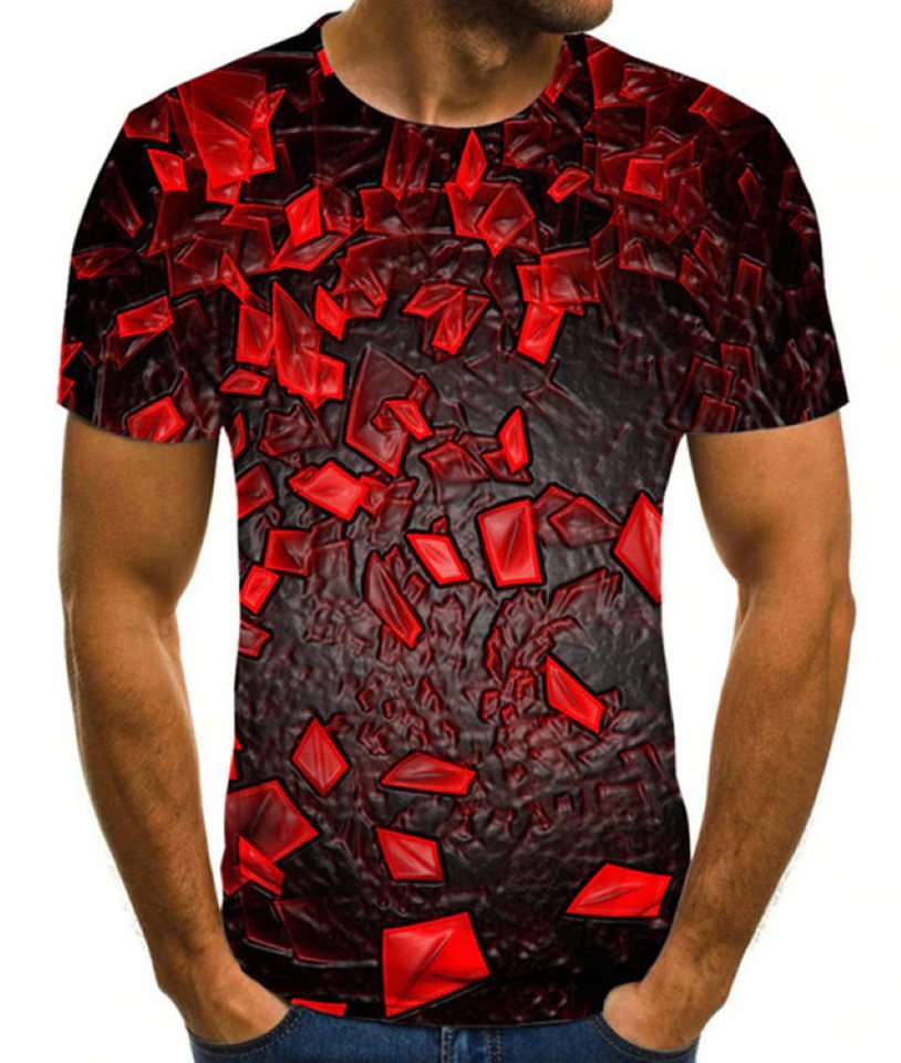 Tinisu T-Shirt 3D-Druck T-Shirt (unisex/Rundhals) - Atmungsaktiv - Sport + Freizeit von Tinisu