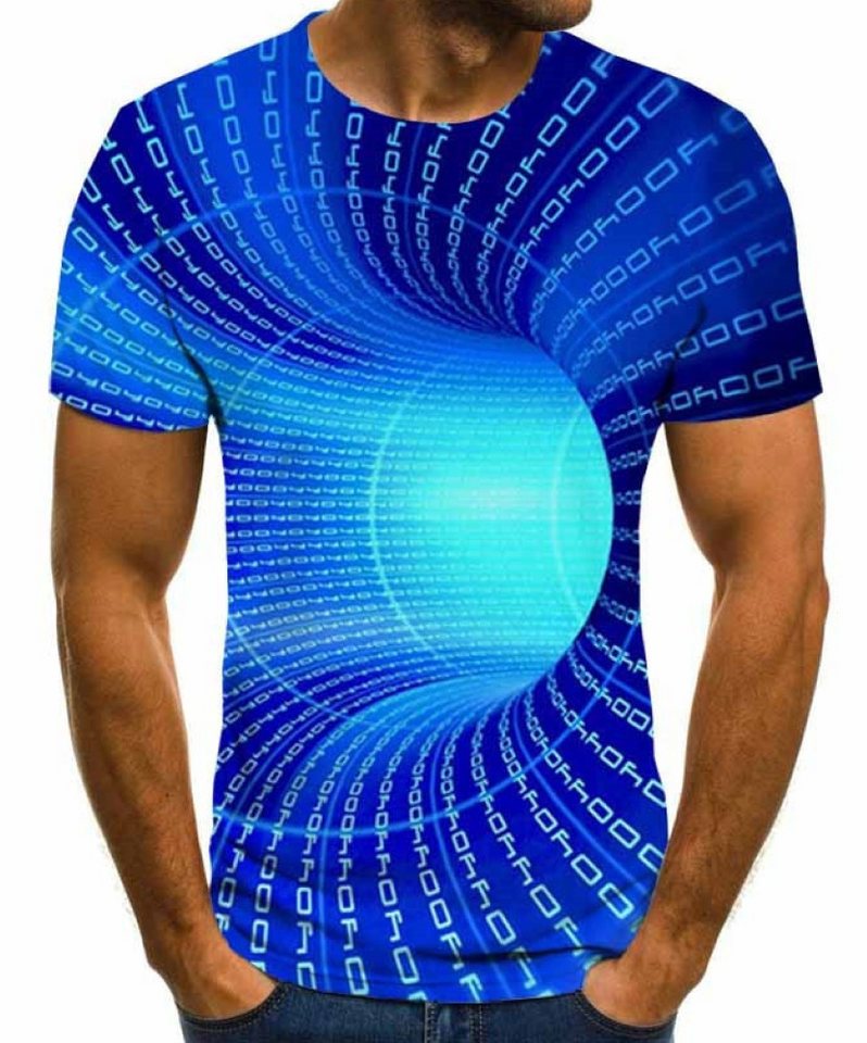 Tinisu T-Shirt 3D-Druck T-Shirt - Unisex+Rundhals - Atmungsaktiv - Sport + Freizeit von Tinisu