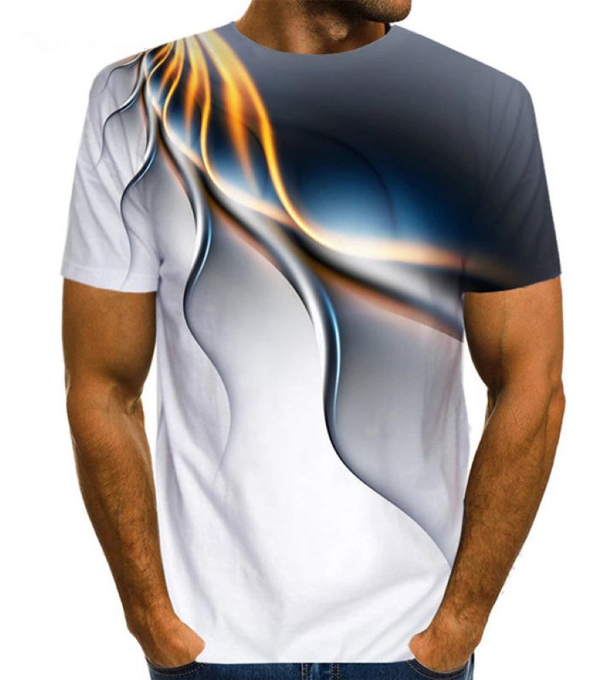 Tinisu T-Shirt 3D-Druck T-Shirt - Unisex/Rundhals - Atmungsaktiv - Sport + Freizeit von Tinisu