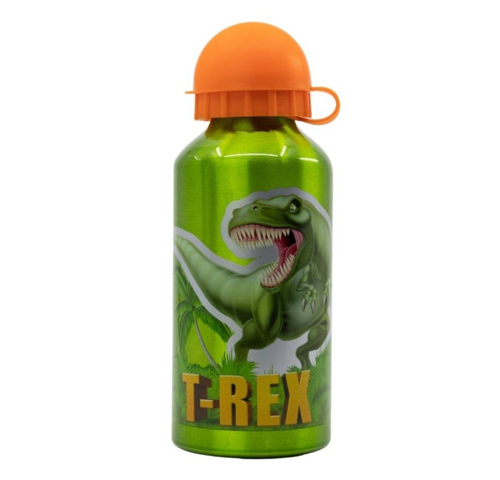 Tinisu Trinkflasche Dinosaurier T-Rex Aluminium Flasche 400ml von Tinisu
