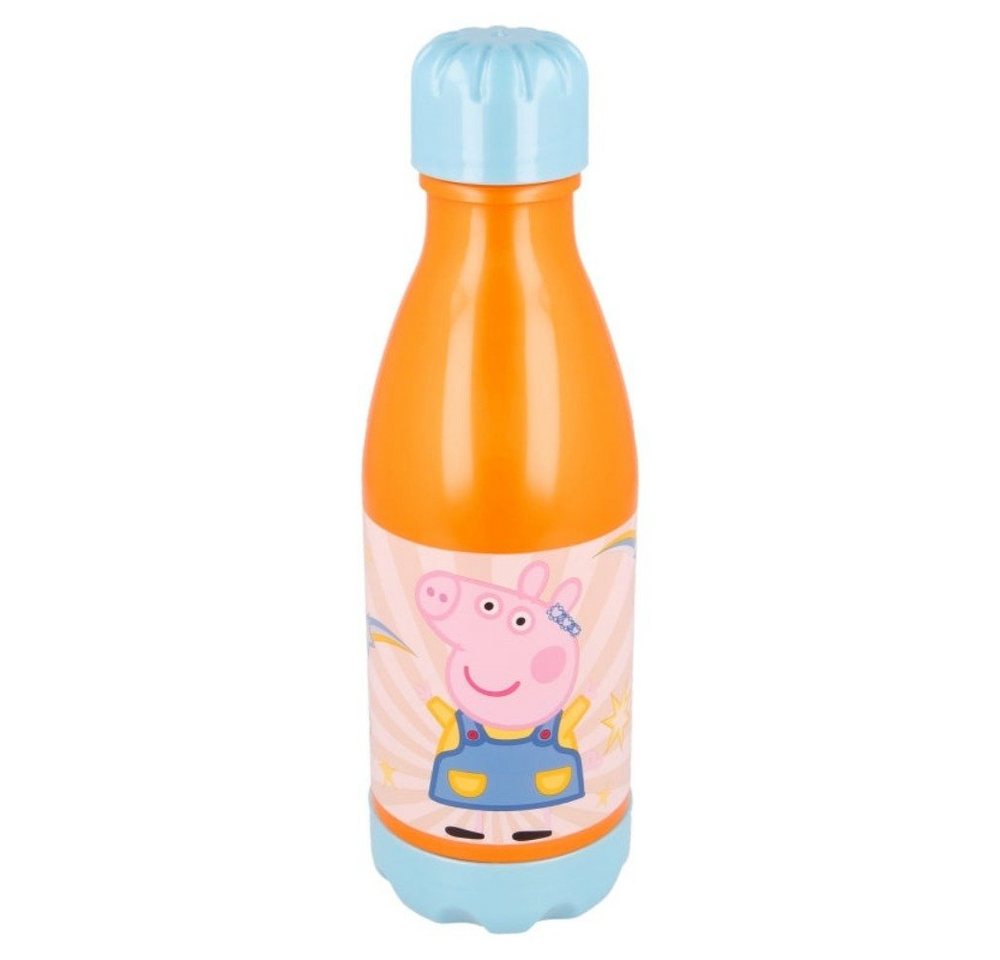 Tinisu Trinkflasche Peppa Wutz Plastikflasche mit Schraubverschluss Flasche 650ml von Tinisu