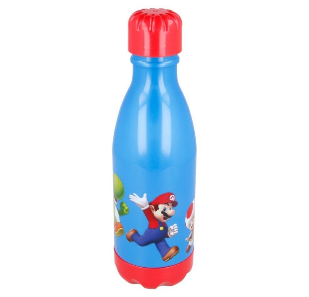 Tinisu Trinkflasche Super Mario Plastik mit Schraubverschluss Flasche 560ml von Tinisu