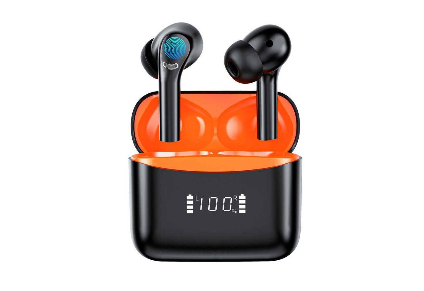 Tisoutec Bluetooth Kopfhörer, Kopfhörer Kabellos Bluetooth 5.3 In Ear Kopfhörer In-Ear-Kopfhörer (Neue Kabellose Kopfhörer Noise Cancelling, IPX4 Wasserdicht Ohrhörer) von Tisoutec