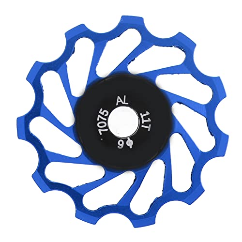 11T 4,2 cm/1,65 Zoll Fahrradumwerfer Schaltröllchen CNC Keramiklager - Fahrrad Schaltwerk Mit 2-teiliger Reduzierhülse, Erhältlich für 8-, 9-, 10-, 11 Fach-Schaltwerkech Schaltwerke(11T blau) von Tissting