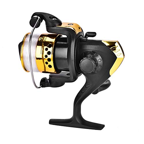 Spinnrad Angelrolle, 5.1:1 Getriebe Ratio Angelrolle mit Leichter und Maschinell Bearbeiteter Griff Beschichtung Schnur Angelrolle Geeignet für Kurzsee Rods Boot Angeln und Sea Fishing von Tissting