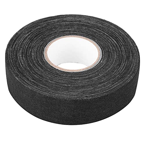 Tissting Hockeyband, 2,5 cm Breite 27 YardsMehrzweck Gewebe Baumwollband Rolle für Eisund Rollhockey, leicht zu reißen(Schwarz) von Tissting