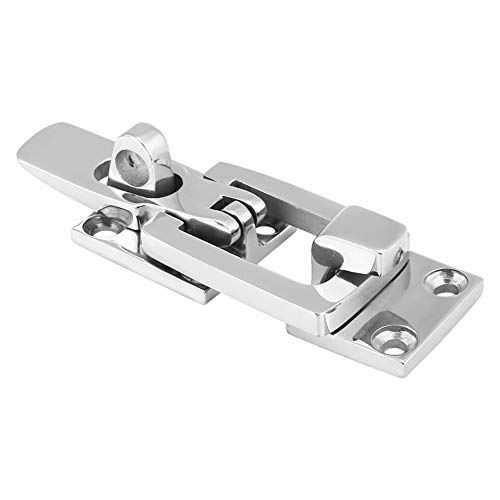 Tissting Marine Boot Schloss Verriegelung, Heavy Duty 316 Edelstahl Anti Rattle Locker Latch Befestiger Bootstür Hardware Riegel Klammerbefestigung Türverriegelung (70x28mm/3.0x1.1 Zoll) von Tissting