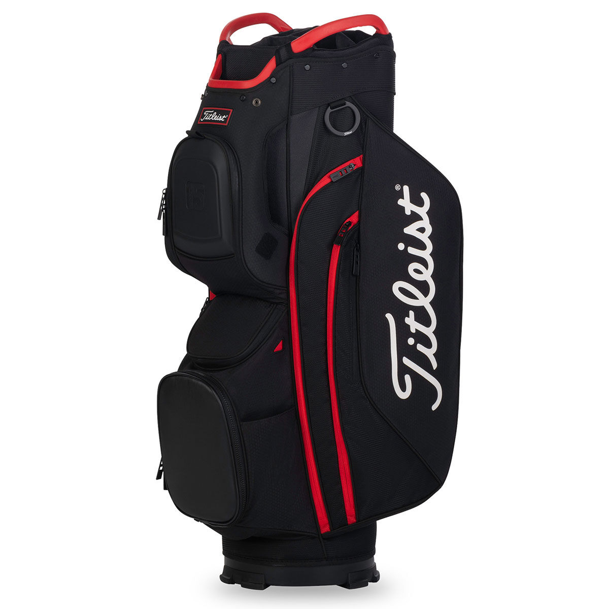 Titleist 15 Golf Cart Bag, Black/black/red, One Size | American Golf - Father's Day Gift von Titleist