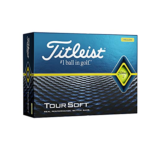 Titleist 2020 Tour Soft YLW Golfball, Herren, Gelb, Einheitsgröße von Titleist