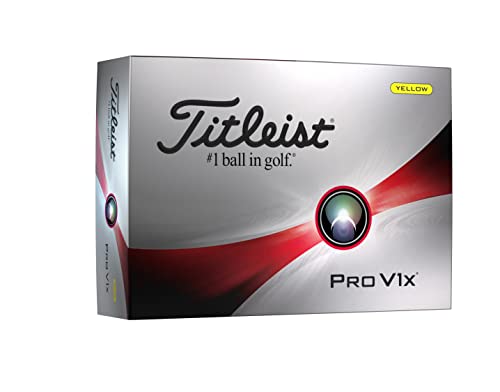 Titleist 2023 Pro V1x Golfball, Gelb von Titleist