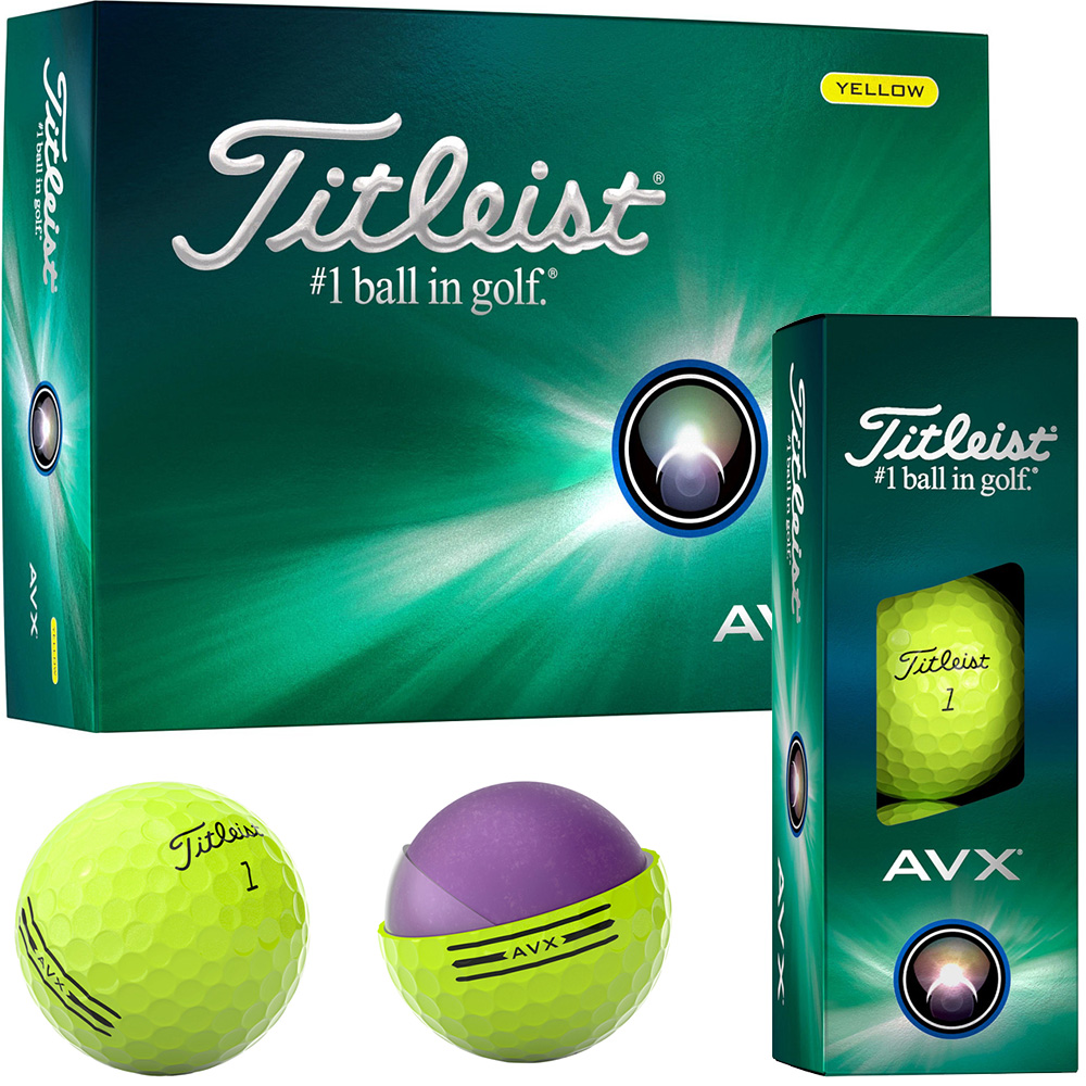 'Titleist AVX Golfball 3er Packung gelb' von Titleist