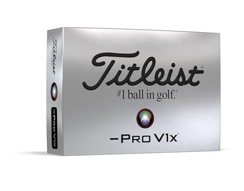 Titleist Herren 2019 Pro V1x Wht Left Dash Bil Golfball, weiß, Einheitsgröße von Titleist