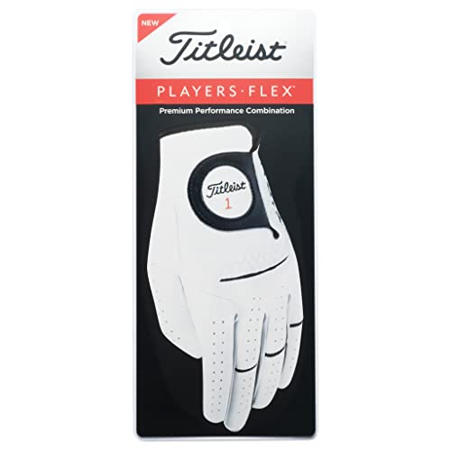 TITLEIST Players Flex Handschuh, Weiß, XL von Titleist