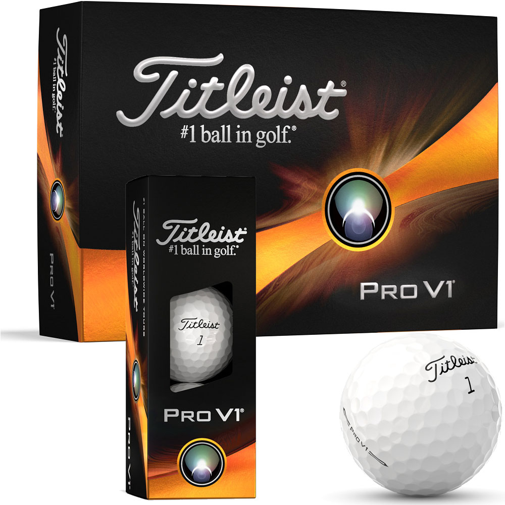 'Titleist Pro V1 Golfball 2024 3er Packung weiss' von Titleist