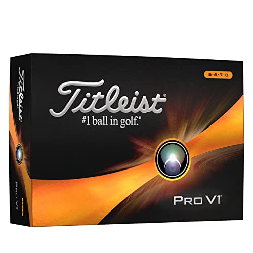 Titleist Pro V1 High Numbers Golf, Erwachsene, Unisex, Weiß, 12 Kugeln von Titleist