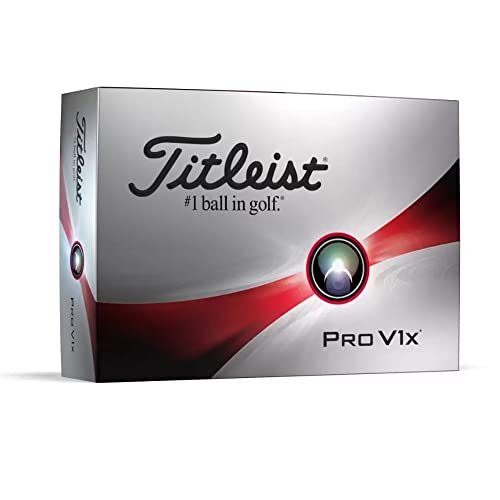 Titleist Pro V1X Golf, Erwachsene, Unisex, Weiß, 12 Kugeln von Titleist