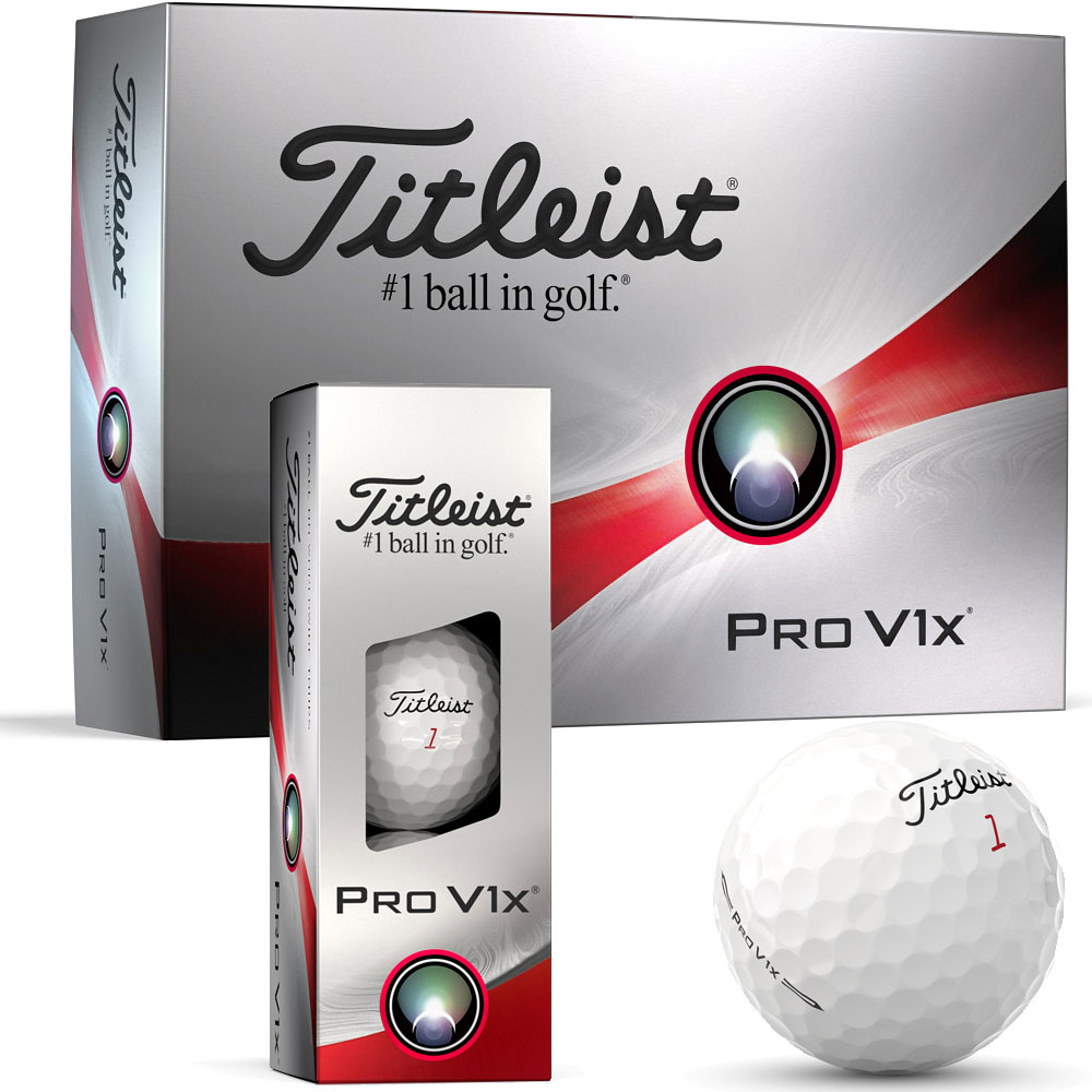 'Titleist Pro V1x Golfball 2024 12er Packung weiss' von Titleist