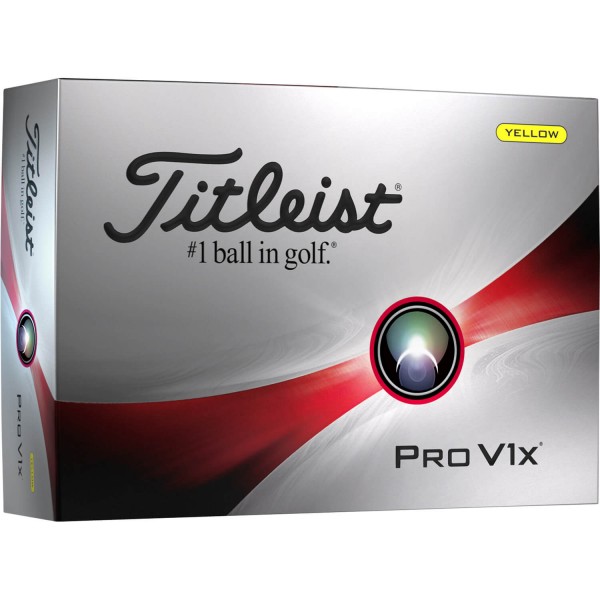 Titleist Pro V1x 2023 Golfbälle - 12er Pack gelb von Titleist