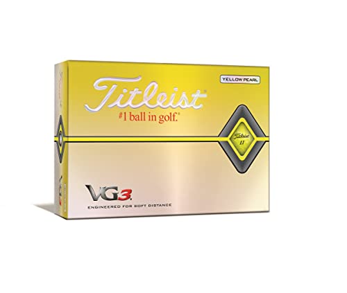 Titleist T3126S VG3 Golfball, Yellow Pearl von Titleist