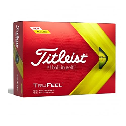 Titleist TRUFEEL Golfkugeln, Erwachsene Unisex, Gelb, Einheitsgröße von Titleist