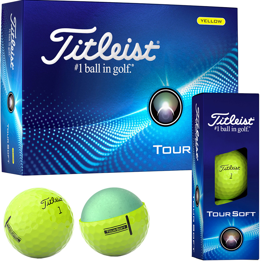 'Titleist Tour Soft Golfball 12er Packung gelb' von Titleist