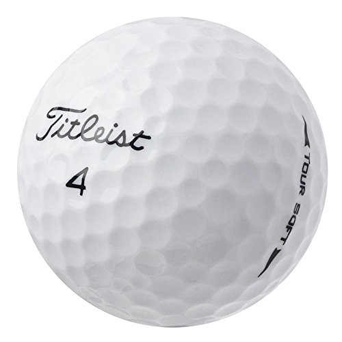 Titleist Tour Soft 2018 - AAAA - weiß - gebrauchte Golfbälle - 25 Lakeballs von Titleist