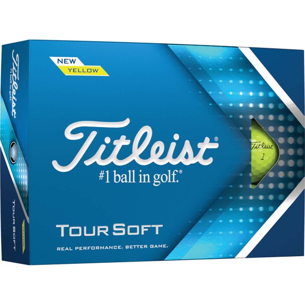 Titleist Tour Soft 2022 Golfbälle - 12er Pack gelb von Titleist