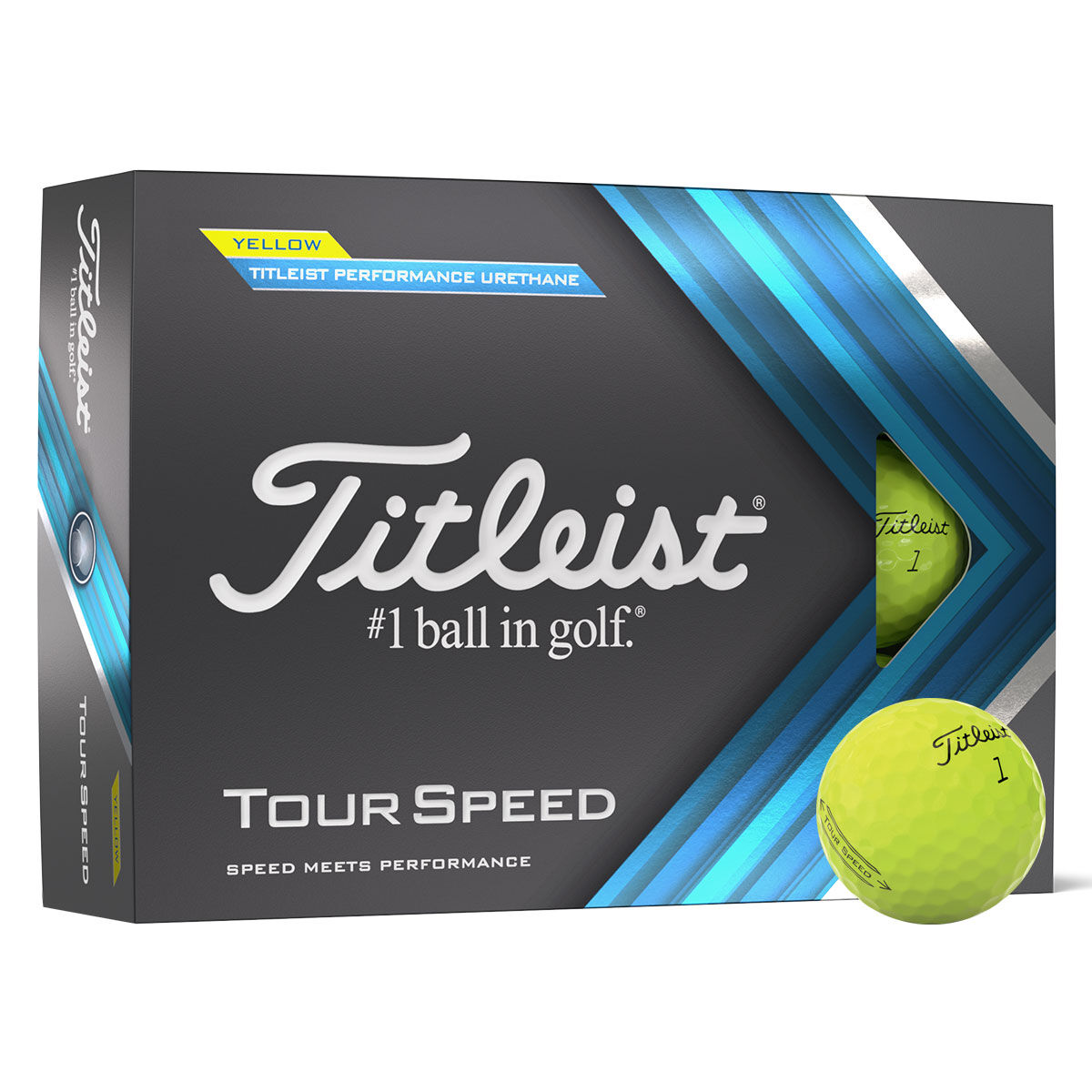 Titleist Tour Speed 12 Golf Ball Pack, Mens, Yellow, One Size | American Golf von Titleist