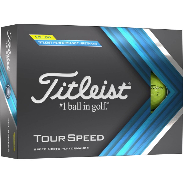 Titleist Tour Speed 2022 Golfbälle - 12er Pack gelb von Titleist