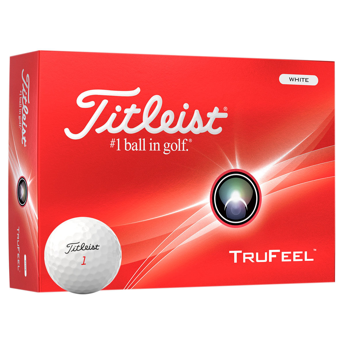 Titleist TruFeel 12 Golf Ball Pack, Mens, White | American Golf von Titleist