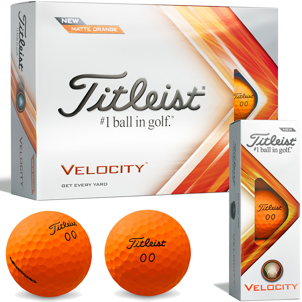 'Titleist Velocity &#039;23 12er Packung matt orange' von Titleist
