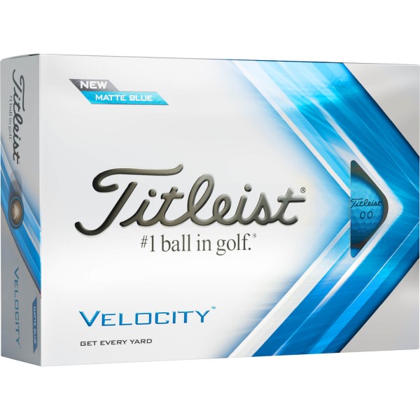 Titleist Velocity 2022 Golfbälle - 12er Pack blau von Titleist