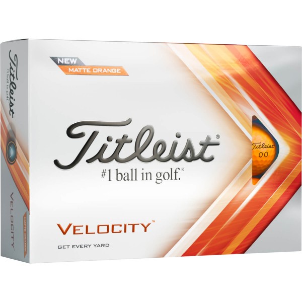 Titleist Velocity 2022 Golfbälle - 12er Pack orange von Titleist