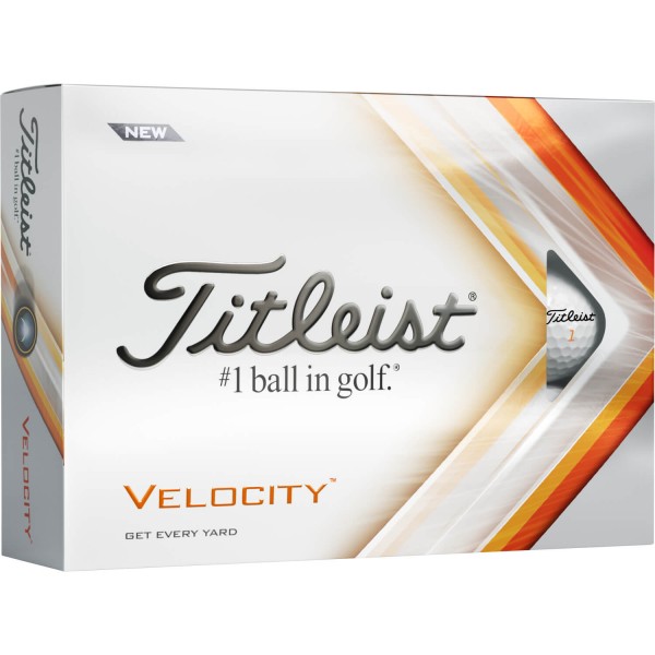 Titleist Velocity 2022 Golfbälle - 12er Pack weiß von Titleist