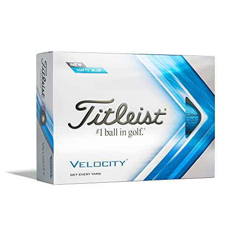 TITLEIST Velocity Golfbälle, mattblau, Einheitsgröße, T8526S-M von Titleist
