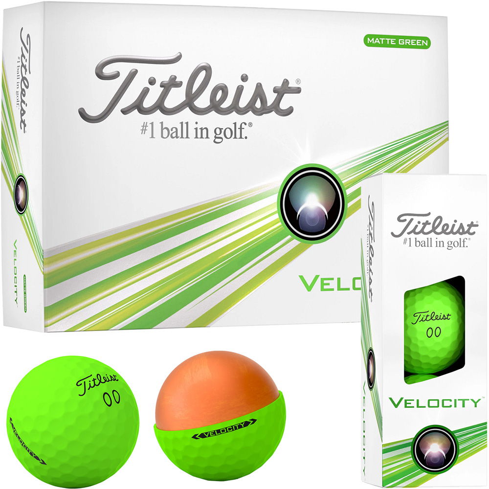 'Titleist Velocity Golfball 12er Packung grÃ¼n' von Titleist