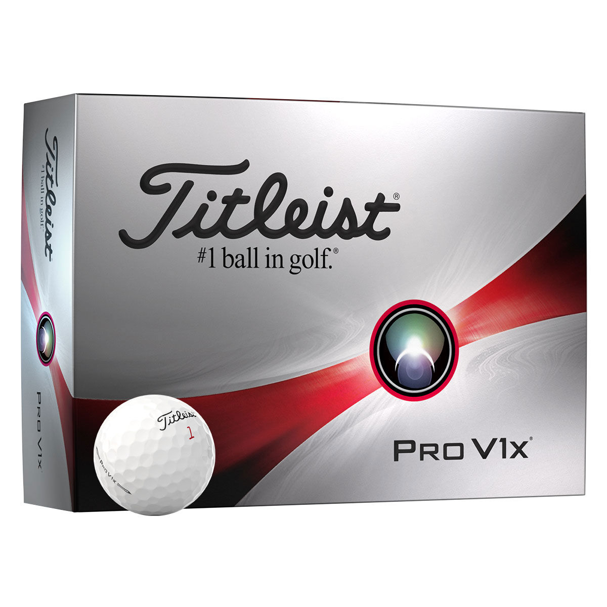 Titleist Golf Ball, White Pro V1x 12 Pack | American Golf, One Size von Titleist
