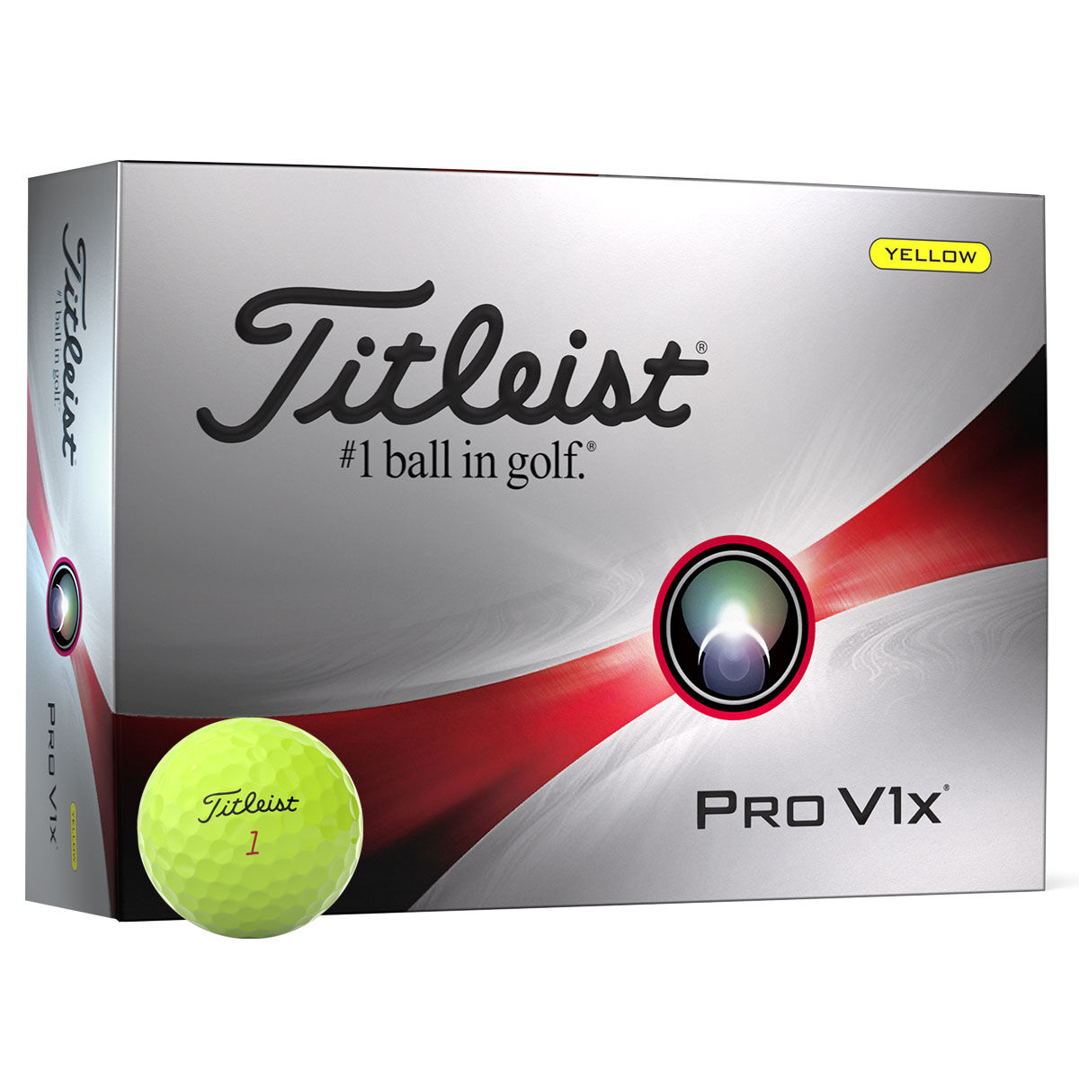 Titleist Yellow Pro V1x 12 Golf Ball Pack | American Golf, One Size von Titleist